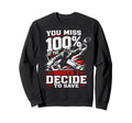 Ice Hockey Goalkeeper Save Goalie Sweatshirt - Minimalist Print Unisex