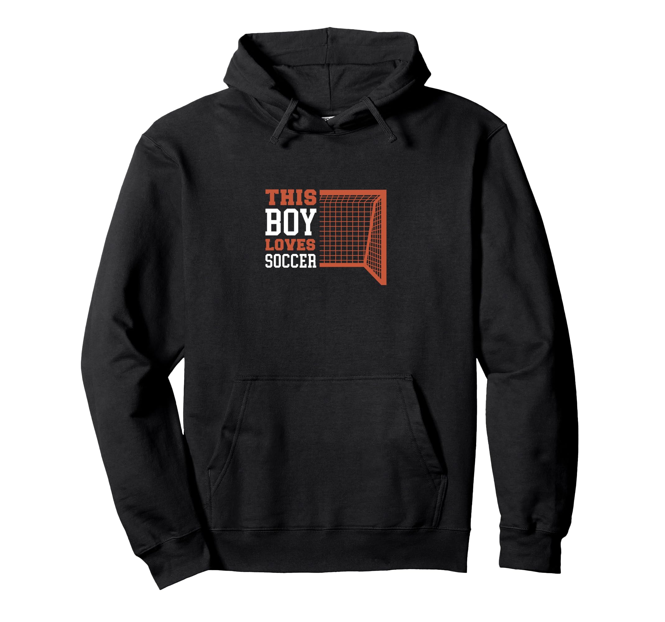 Loves Soccer Funny Hoodie - Novelty Apparel for Adults
