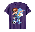 Dabbing Soccer Argentina Jersey T-Shirt - Fun Novelty Design Unisex
