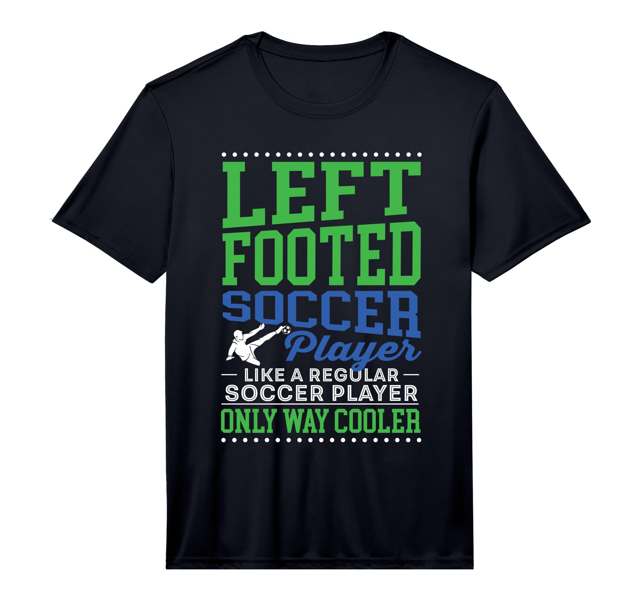 Left Footed Soccer Player Funny Soccer T-Shirt - Minimalist Print Unisex