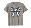 Soccer Coquette Bow Watercolor And T-Shirt - Trendy Graphic for Adults