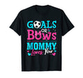 Gender Reveal Soccer Goals Or Bows T-Shirt - Aesthetic Graphic Men Women