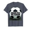 Soccer Field Veteran Soccer Mom T-Shirt - Minimalist Print Unisex