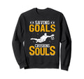 Soccer Goalie Cleat Soccer Net Soccer Sweatshirt - Streetwear Style Unisex