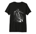 Soccer Player Sports Tri Blend T-Shirt - Fun Novelty Design for Adults