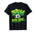 Bruh Nice Goal Soccer Ball Funny T-Shirt - Minimalist Print for Adults