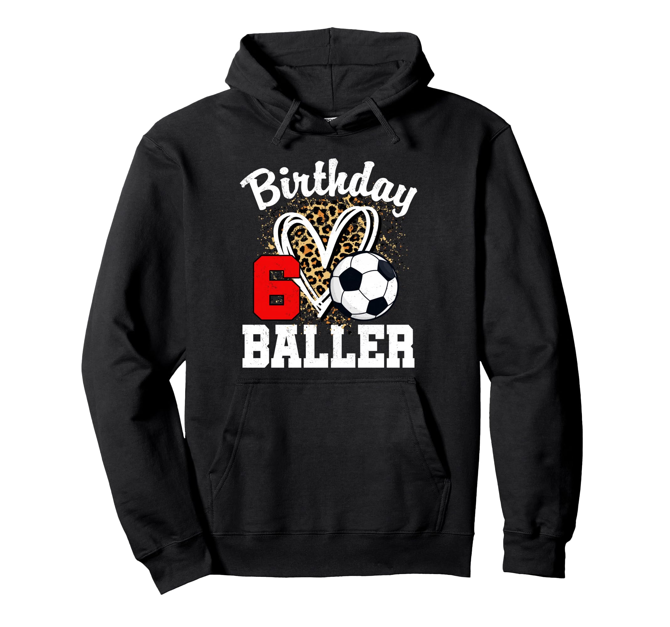 6Th Birthday Baller 6 Year Old Birthday Hoodie - Novelty Apparel Men Women