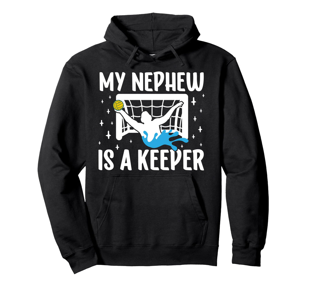 Proud Water Polo Keeper Aunt Water Hoodie - Fun Novelty Design for Adults