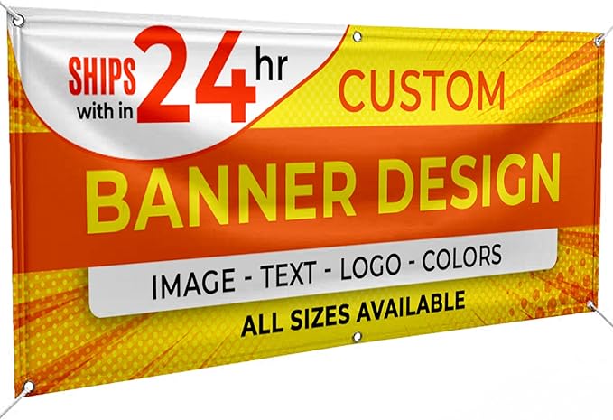 Personalized Passion Vinyl Banner 8' x 2' - Customized Banner for Business, Graduation, Birthday Parties - Indoor/Outdoor Use - Full Color 13oz Vinyl Custom Signs with HD Printed Text, Photos