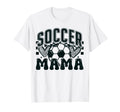 Heart Soccer Mama Checkered Soccer Mom T-Shirt - Unique Graphic Men Women