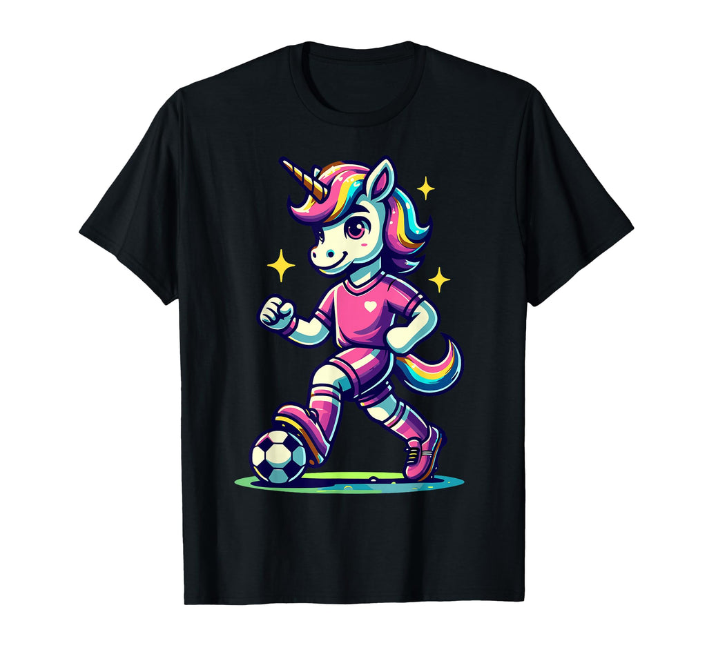 Footballer Unicorn Fans Soccer Team T-Shirt - Streetwear Style Unisex