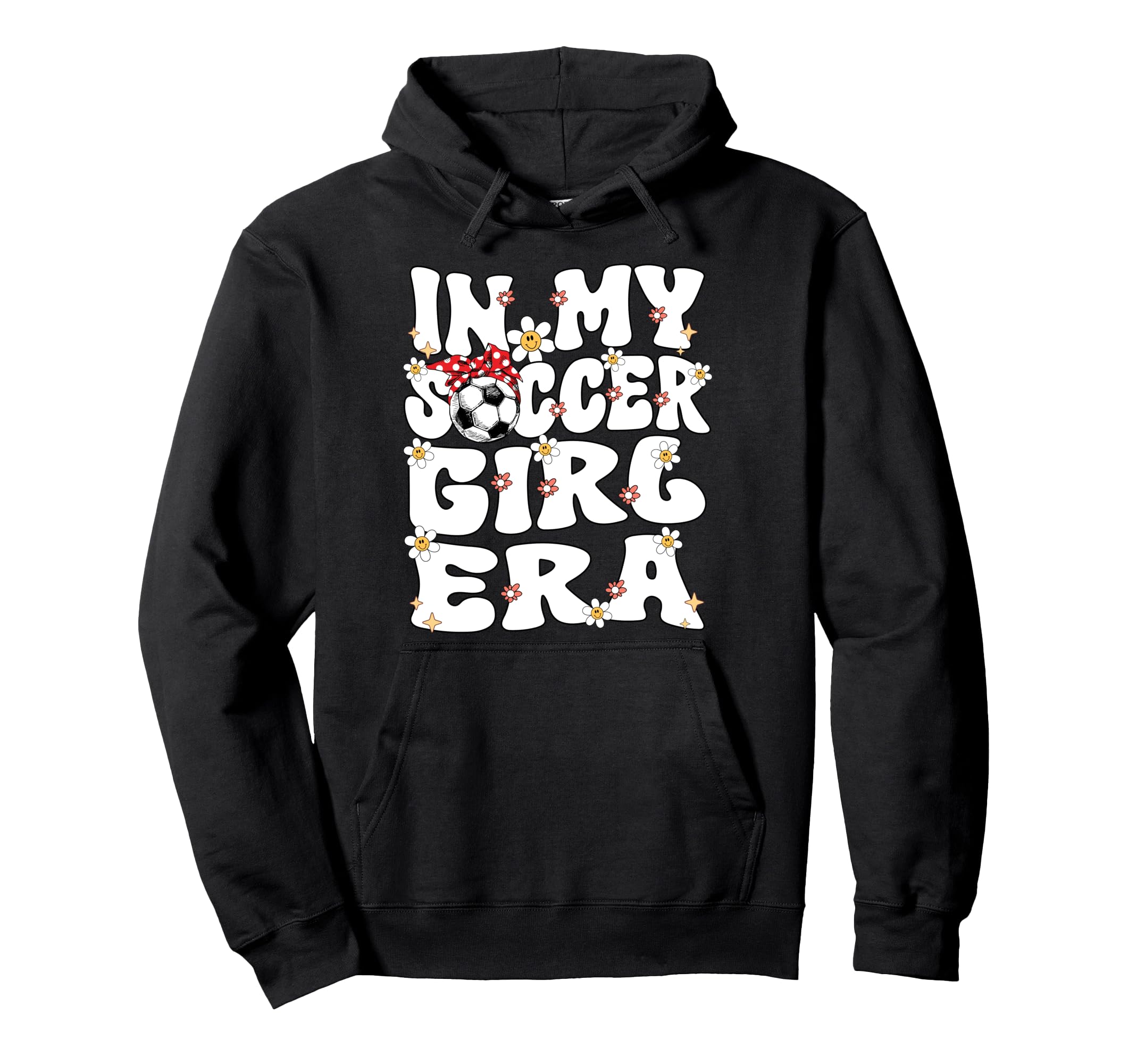 My Soccer Era Groovy Soccer Soccer Hoodie - Unique Graphic Unisex