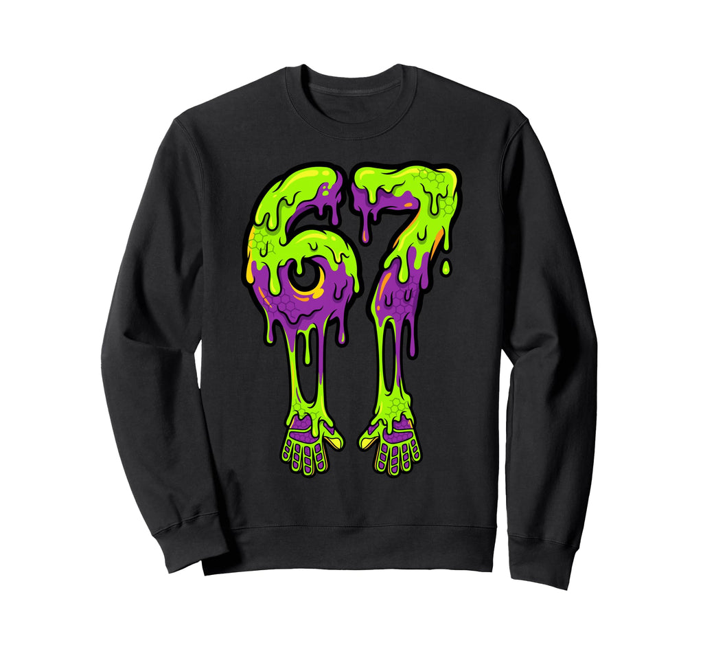 Slime Drip 67 Soccer Goalie Gloves Sweatshirt - Custom Art Print Unisex