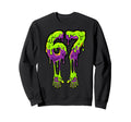 Slime Drip 67 Soccer Goalie Gloves Sweatshirt - Custom Art Print Unisex