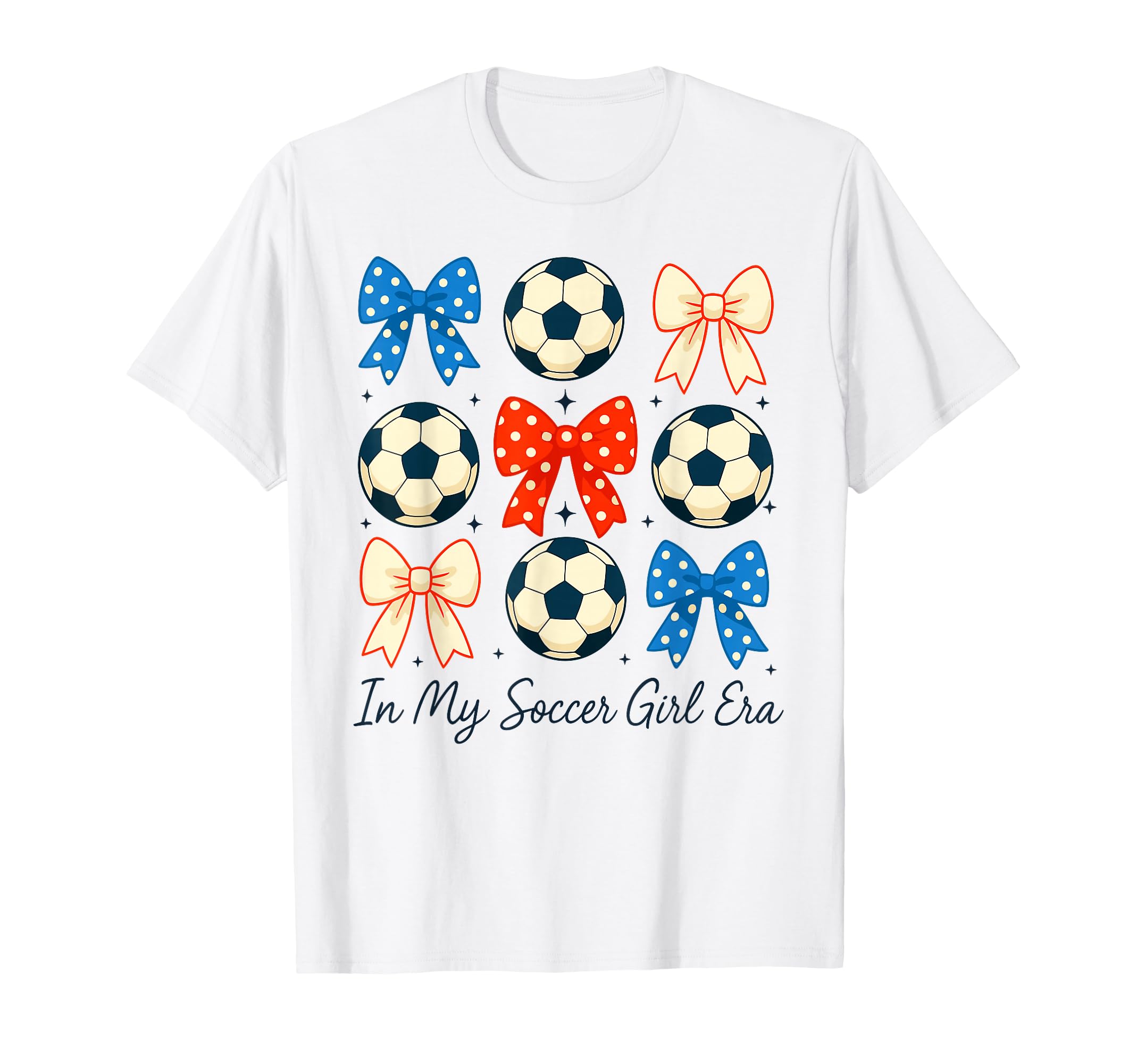 Funny Patriotic Bows Red White Blue My T-Shirt - Novelty Apparel Men Women