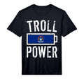 Michigan Flag Troll Power Battery Proud T-Shirt - Aesthetic Graphic Unisex