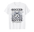 Groovy Soccer Mom Mother Coquette Bow T-Shirt - Trendy Graphic Unisex