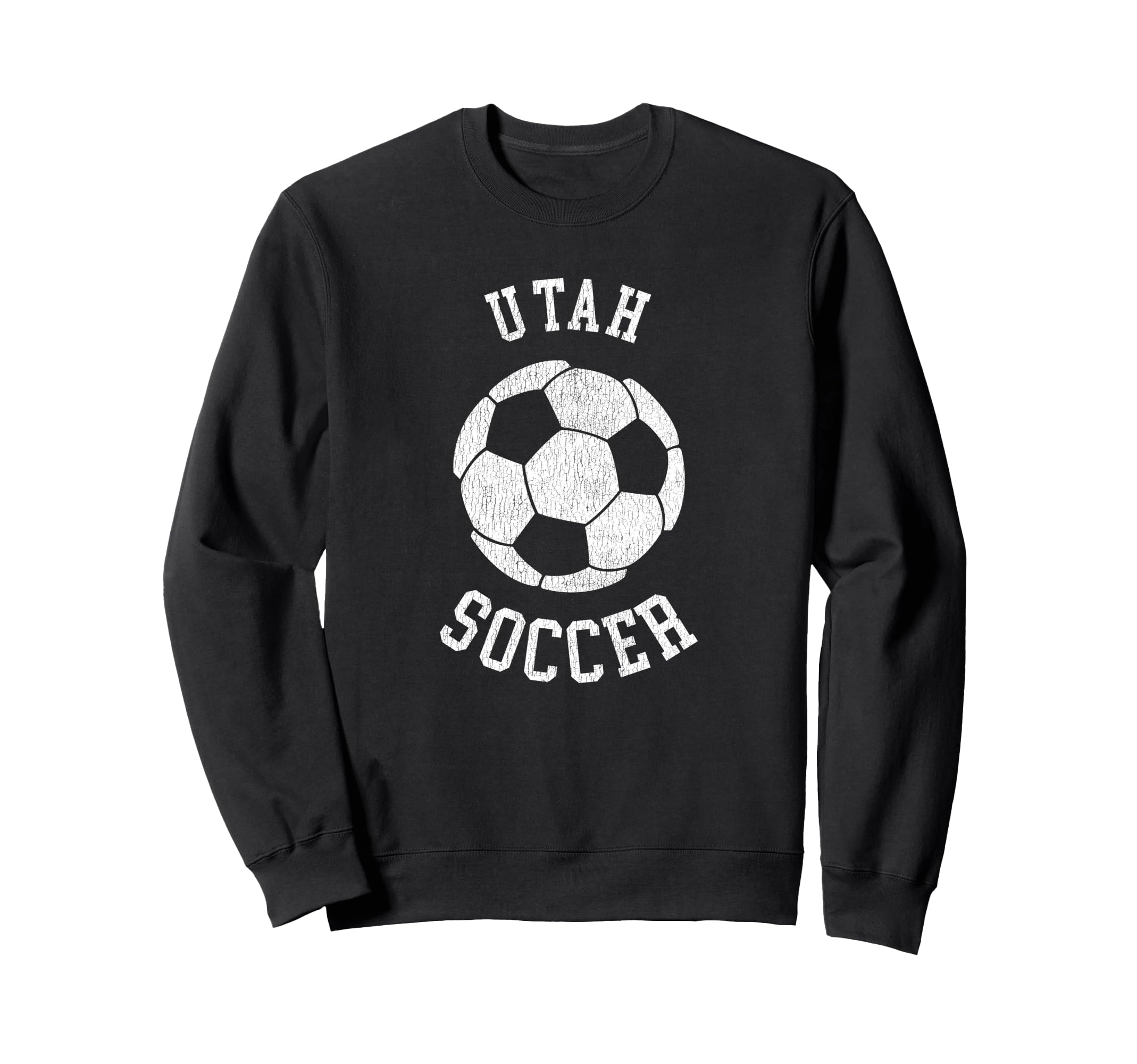 Utah Soccer Distressed 90S Sweatshirt - Casual Everyday Wear Unisex