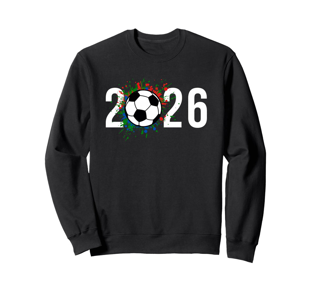2026 Soccer Play Game Year Players Sweatshirt - Minimalist Print Men Women