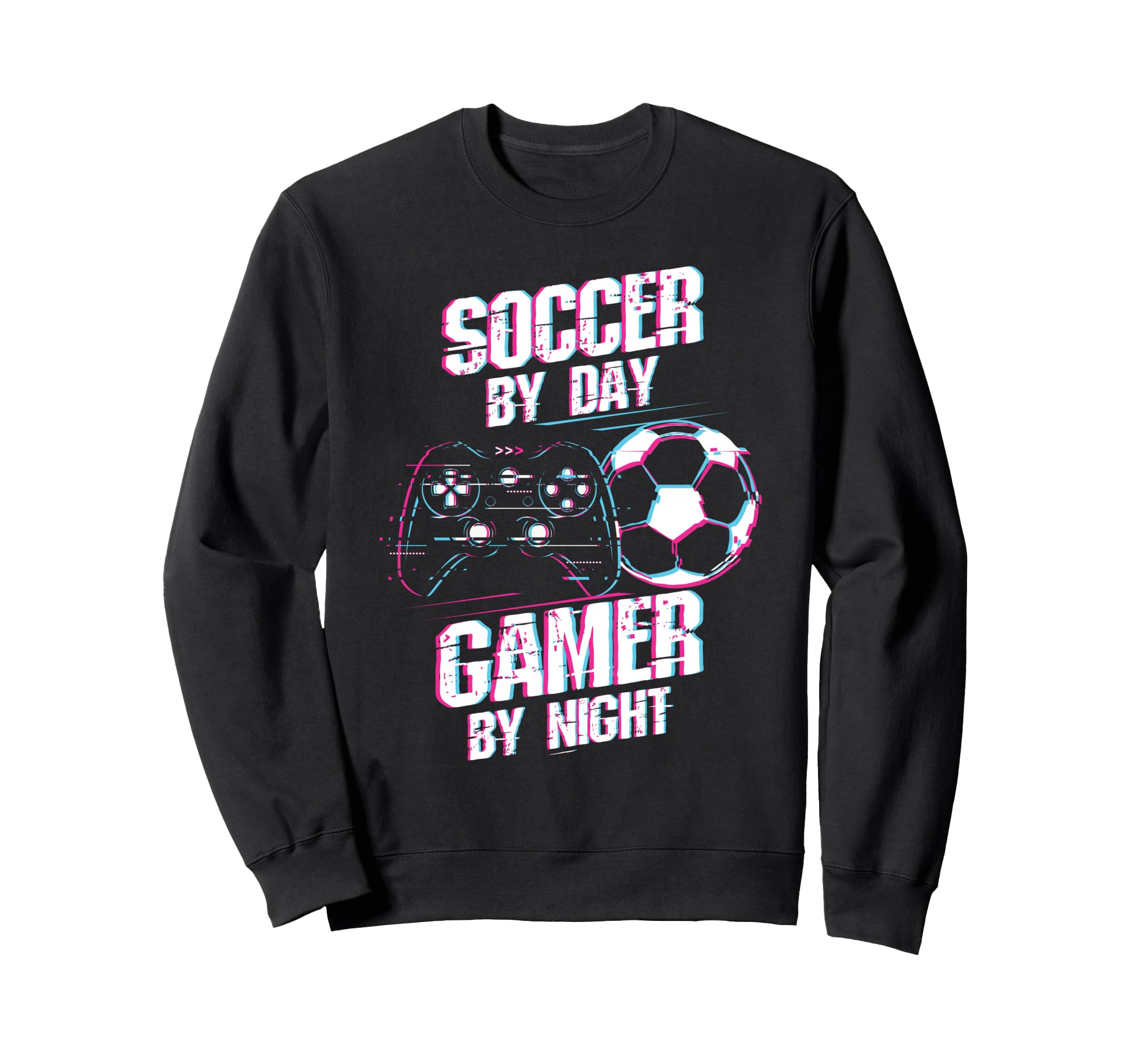 Soccer Day Gamer Night Soccer Gamer Sweatshirt - Minimalist Print Unisex