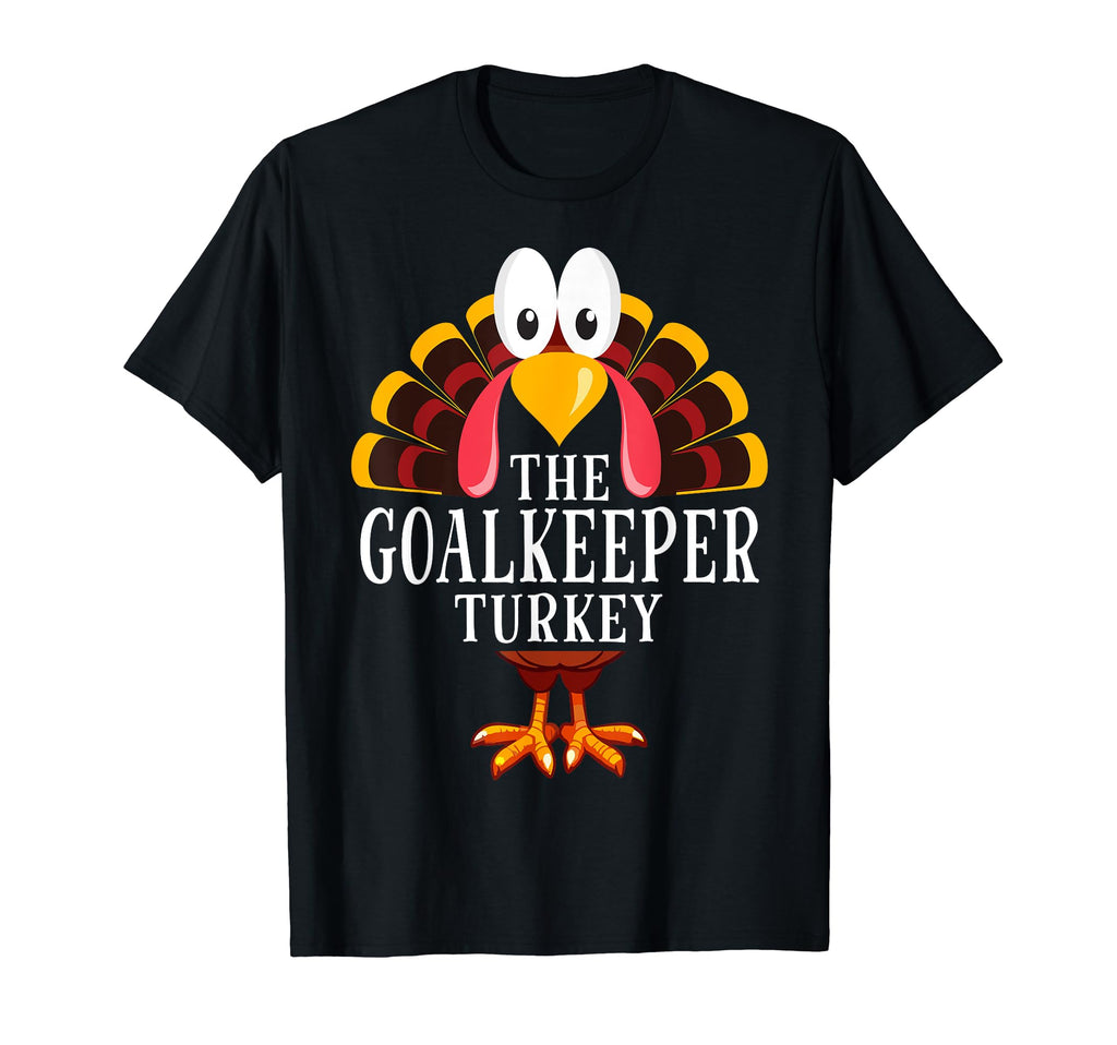Thanksgiving Goalkeeper Turkey Matching T-Shirt - Graphic Print for Adults