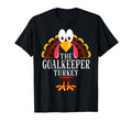 Thanksgiving Goalkeeper Turkey Matching T-Shirt - Graphic Print for Adults
