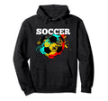 Soccer Player Coach Colorful Hoodie - Casual Everyday Wear for Adults