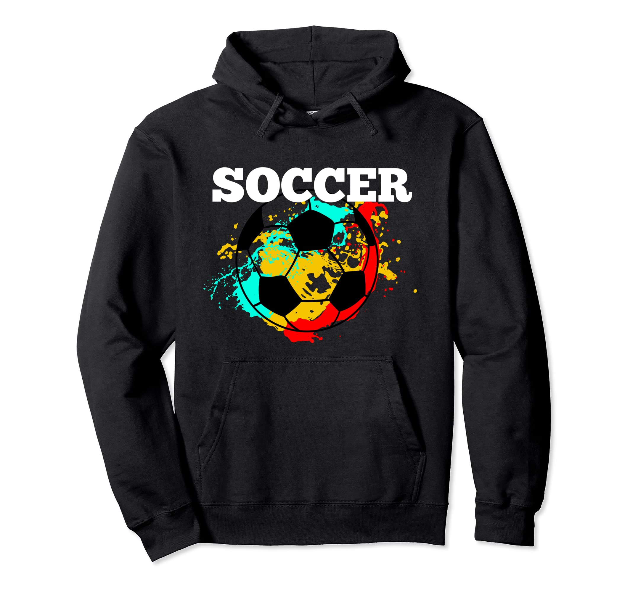 Soccer Player Coach Colorful Hoodie - Casual Everyday Wear for Adults