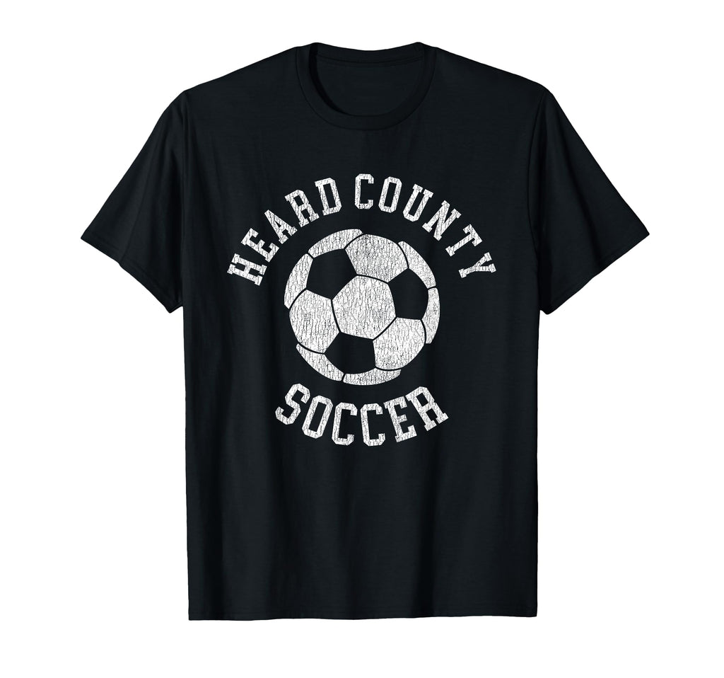 Heard County Soccer Distressed 90S T-Shirt - Graphic Print Unisex