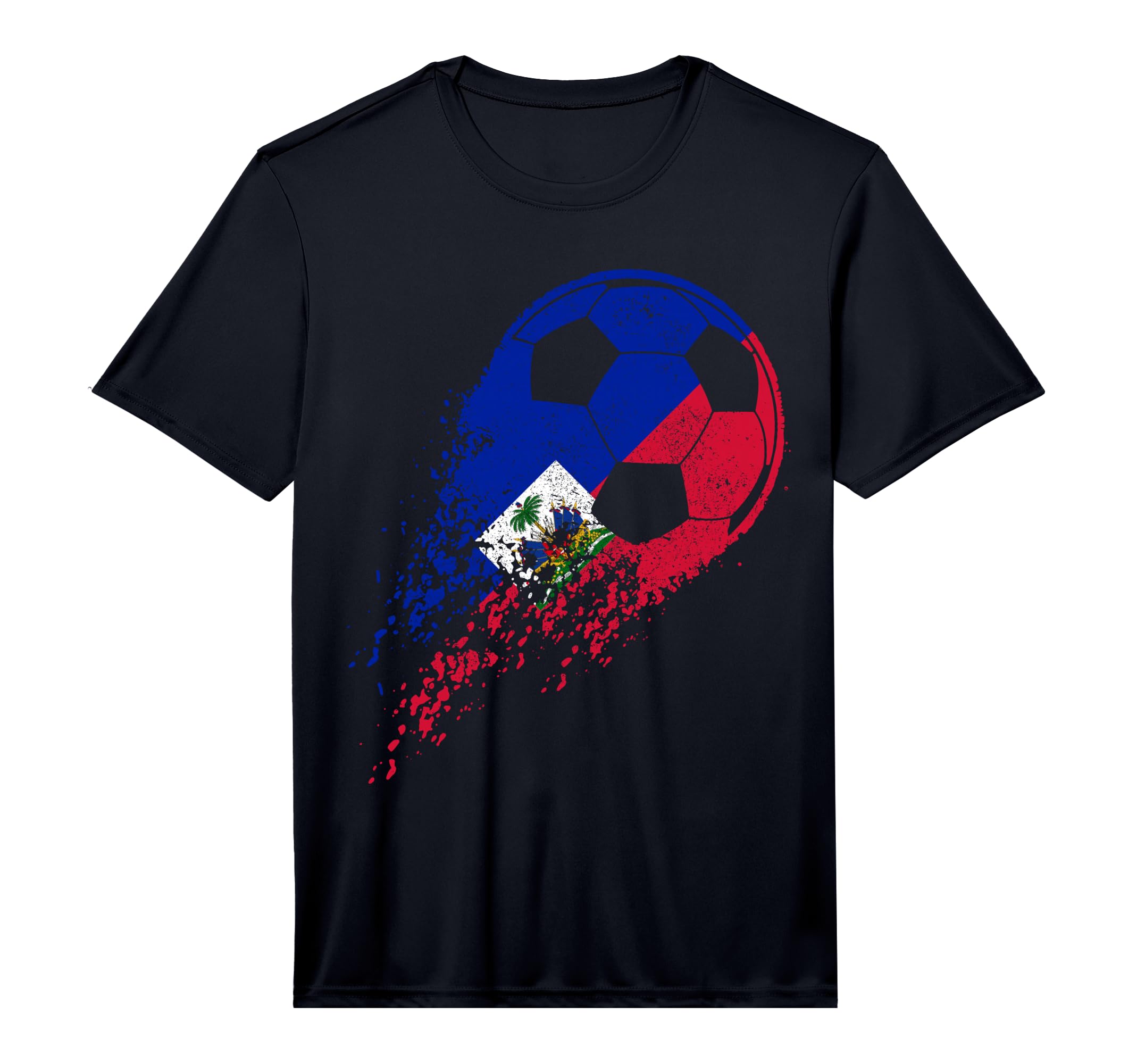 Haiti Soccer Haitian Flag Pride T-Shirt - Casual Everyday Wear Unisex