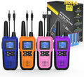 Walkie Talkies Rechargeable for Adults Long Range with NOAA Weather Alert, Multi-Purpose 2 Way Radios 4 Pack for Team Work Seniors Care Kids Adventure Family Camping Hiking Skiing Cruise