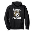 Soccer Papaw Leopard Heart Matching Hoodie - Custom Art Print for Adults