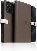 D8 Edition Full Grain Leather Wallet Case for iPhone 15 Pro Max - [2-in-1] Handcrafted Detachable Diary Style with Magnetic MagSafe Back Cover and Snap Closure, Gift Box Included (Etoffe Cream)