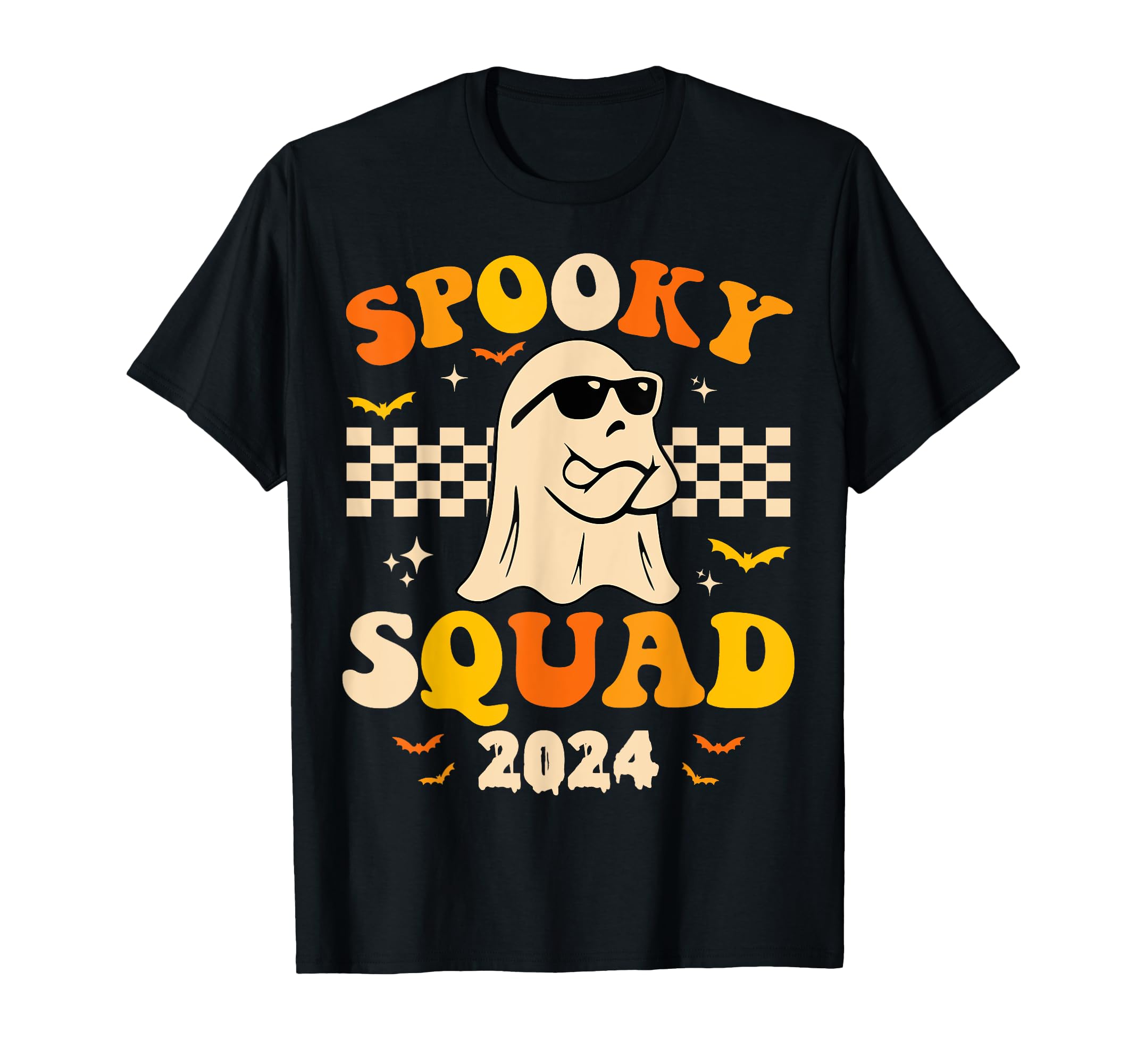 Spooky Squad 2024 Spooky Season Funny T-Shirt - Trendy Graphic Men Women