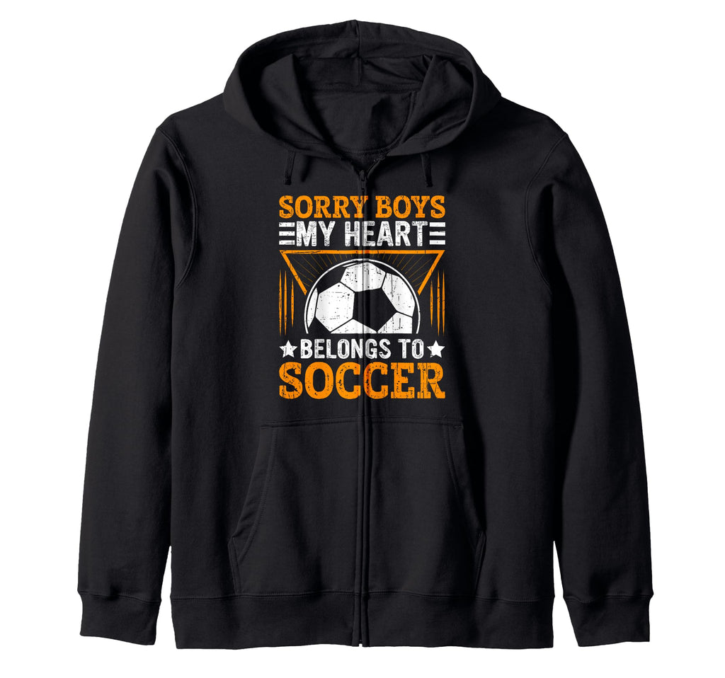 Sorry My Heart Belongs To Soccer Sweatshirt - Unique Graphic for Adults