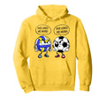She Loves Me More Volleyball Soccer Hoodie - Graphic Print for Adults