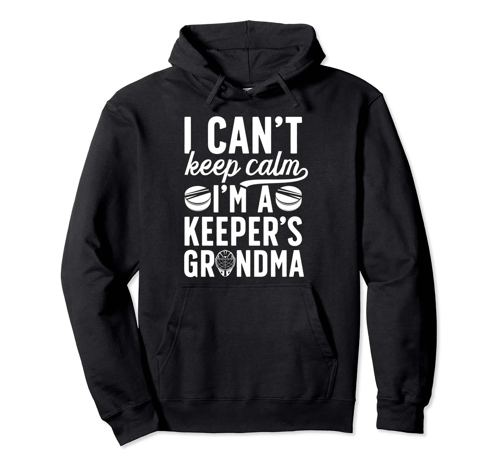 Im Hockey Keeper Grandma Ice Hockey Hoodie - Unique Graphic for Adults