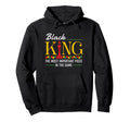 Black King Important Piece Proud Hoodie - Streetwear Style for Adults