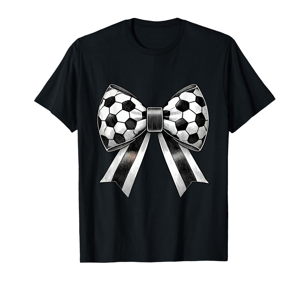 Coquette Soccer Bow Aesthetic Soccer Mom T-Shirt - Streetwear Style Unisex