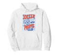 Striped Soccer Moms Club Surviving Hoodie - Aesthetic Graphic for Adults