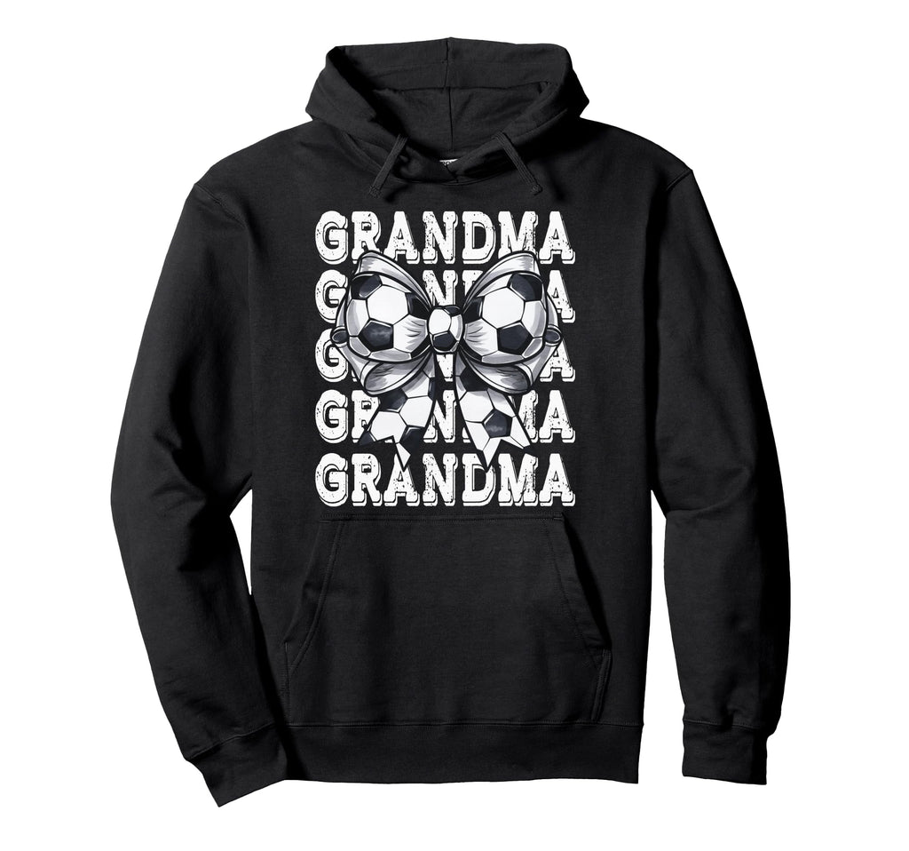 Coquette Soccer Grandma Matching Family Bow Hoodie - Novelty Apparel Unisex