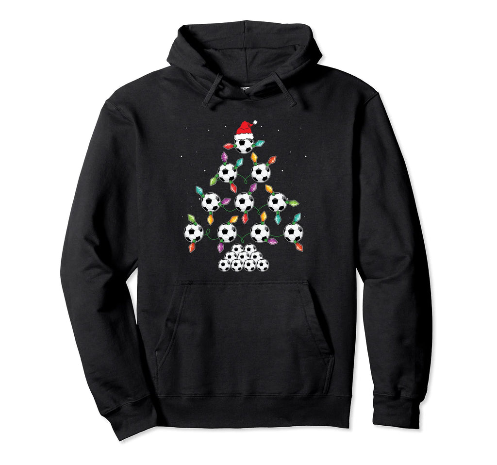 Soccer Tree Sport Enthusiast Lights Hoodie - Unique Graphic Men Women