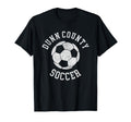 Dunn County Soccer Distressed 90S T-Shirt - Trendy Graphic Unisex