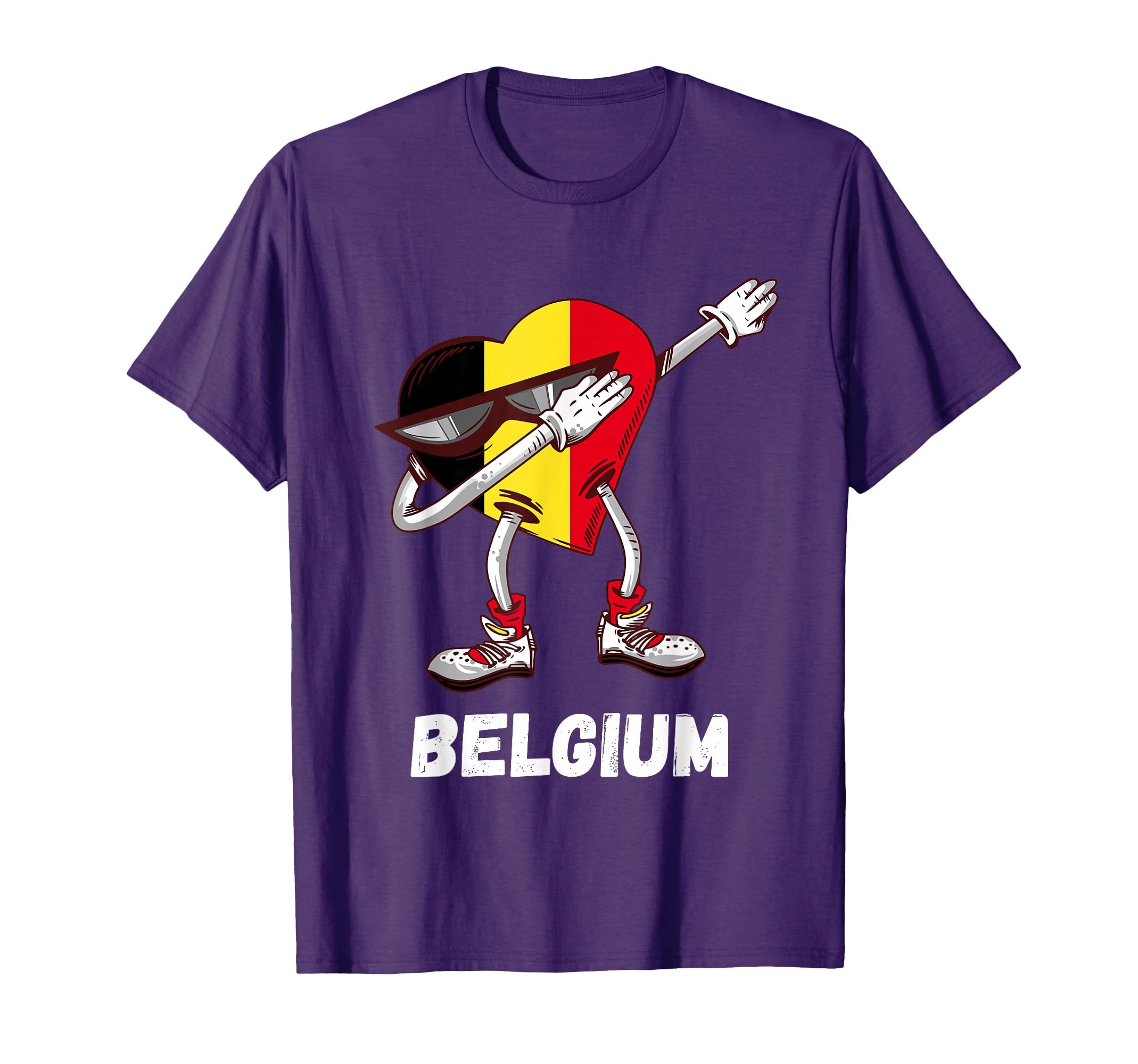 Belgium Heart Dance Belgium Flag T-Shirt - Unique Graphic Men Women
