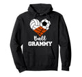 Ball Grammy Heart Funny Volleyball Hoodie - Trendy Graphic for Adults