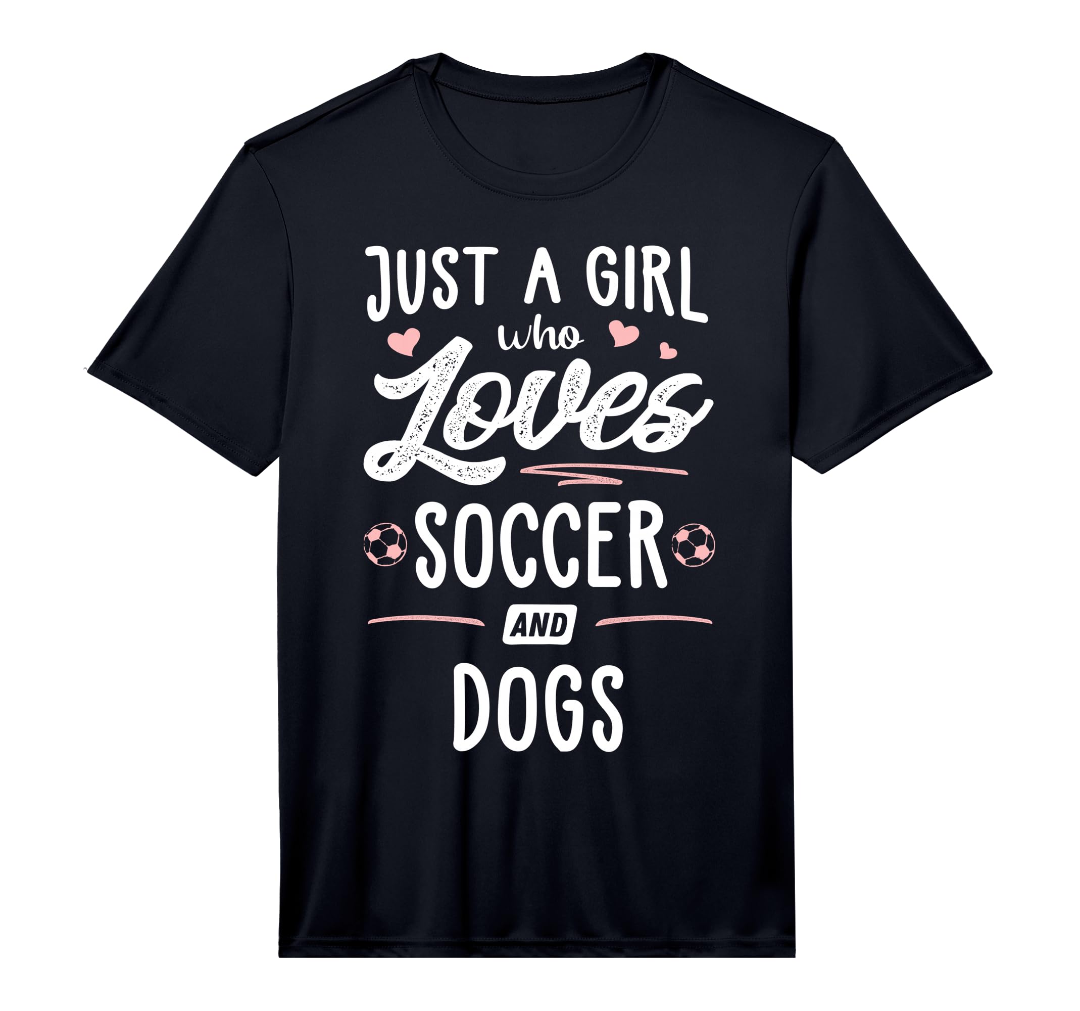 Just Who Loves Soccer And Dogs Gift T-Shirt - Graphic Print Men Women