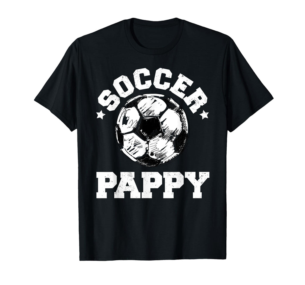 Soccer Pappy Soccer Ball Distressed T-Shirt - Novelty Apparel for Adults