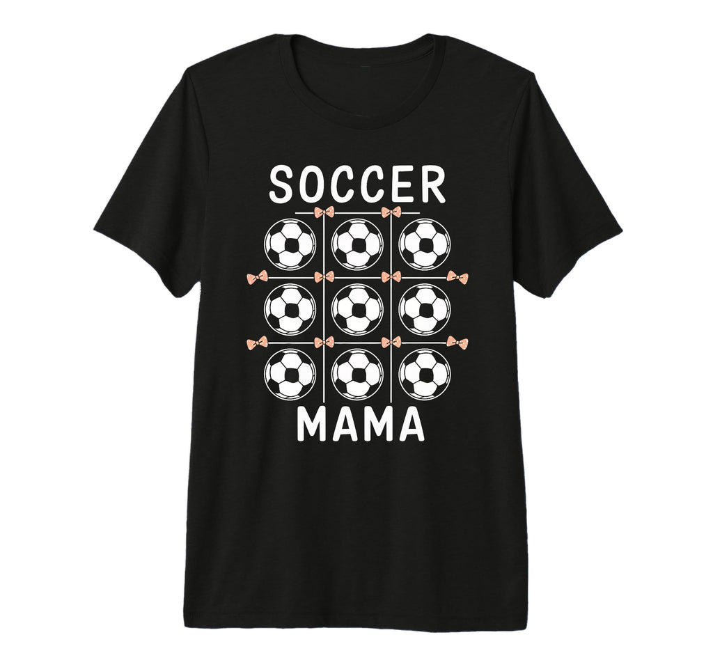 Soccer Mama Coquette Bow Soccer Mom Bow T-Shirt - Unique Graphic Unisex