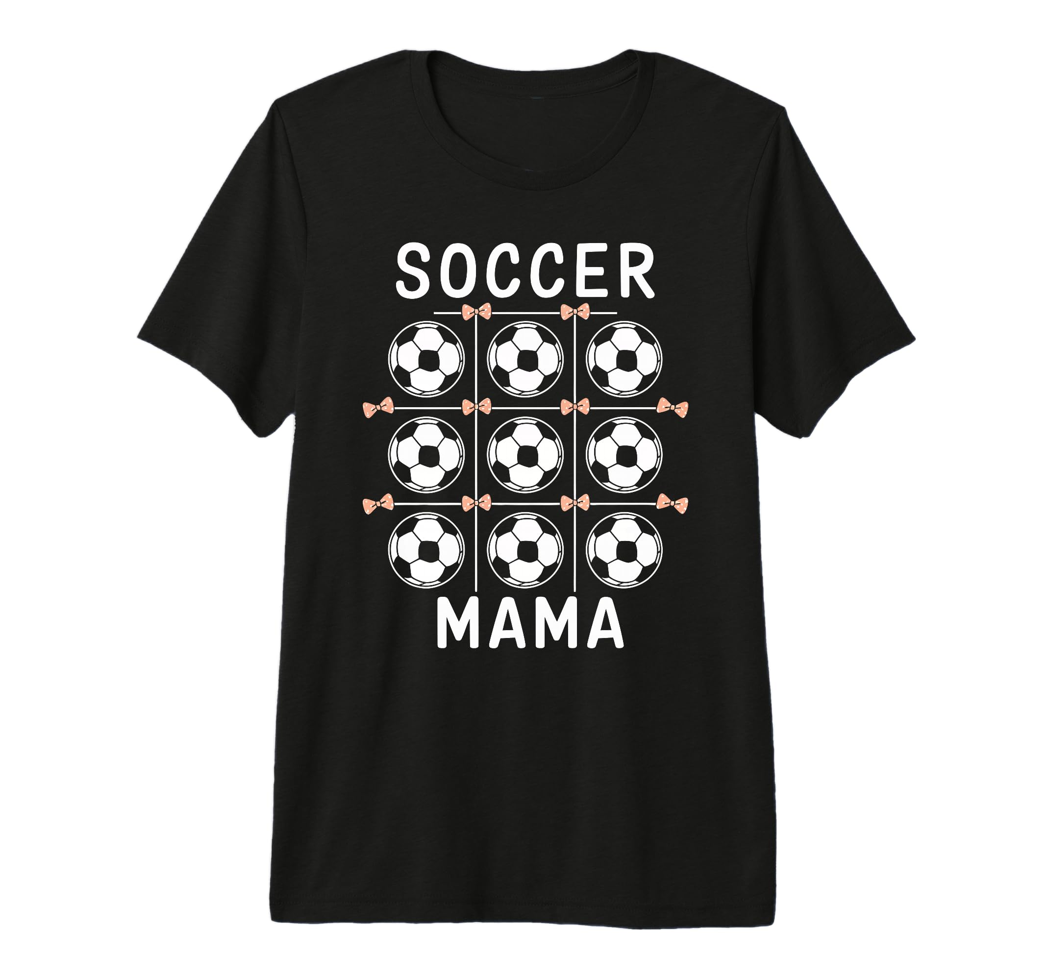 Soccer Mama Coquette Bow Soccer Mom Bow T-Shirt - Unique Graphic Unisex