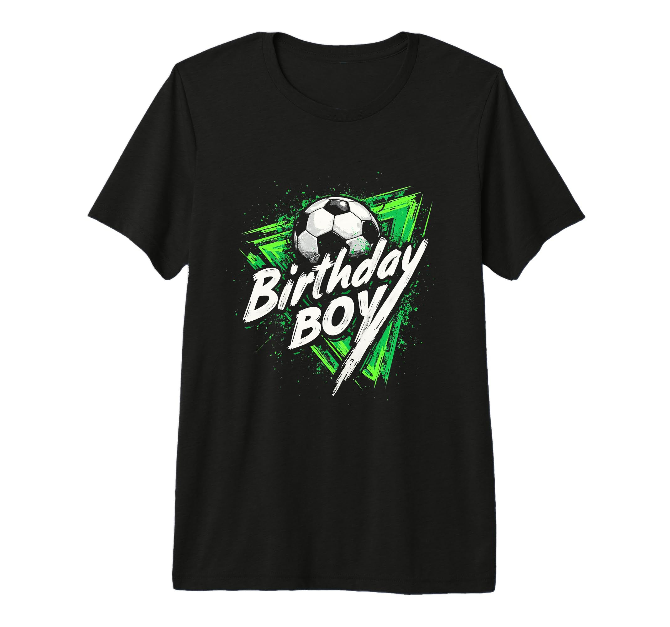 Birthday Soccer Tri Blend T-Shirt - Custom Art Print Unisex